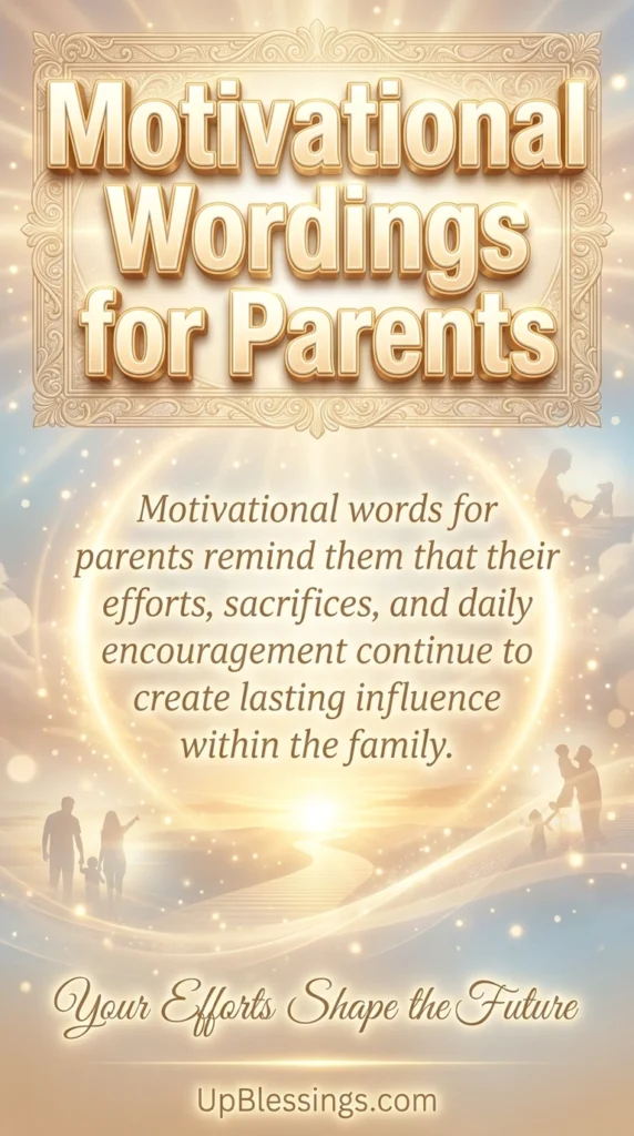 Motivational Wordings for Parents
