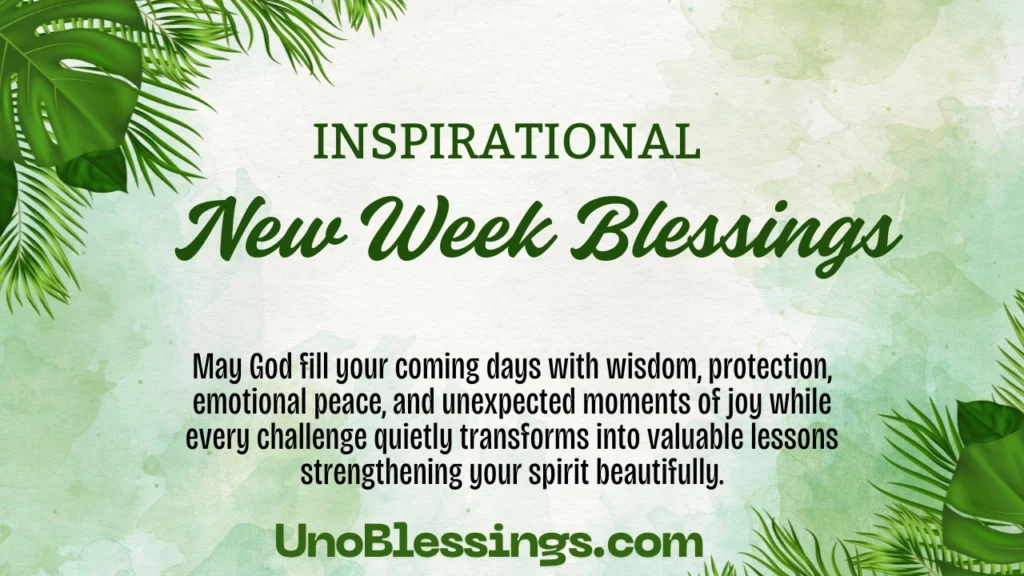 New Week Blessings