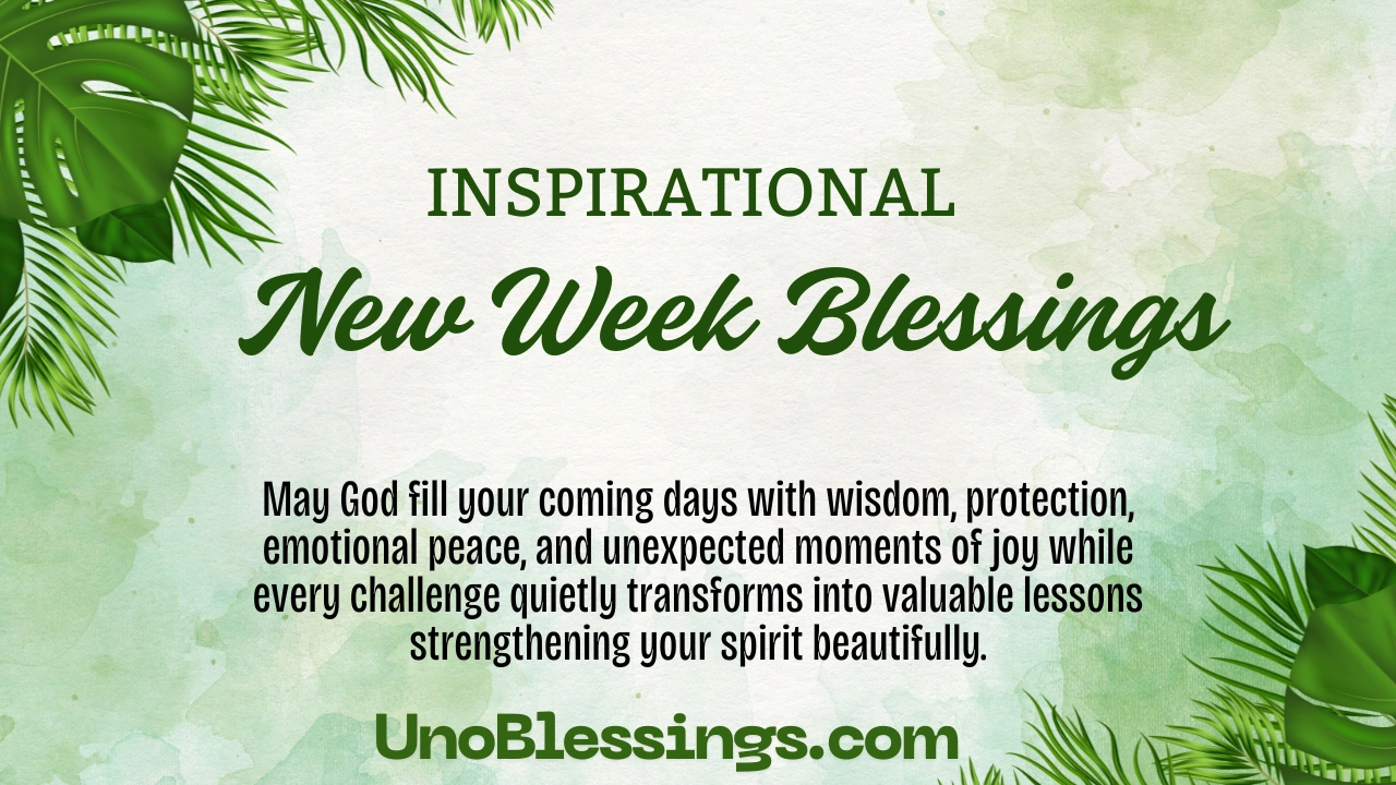 New Week Blessings