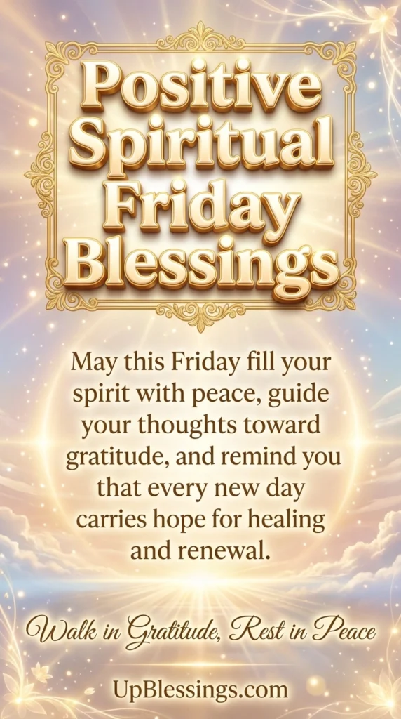 Positive Spiritual Friday Blessings