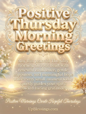 Positive Thursday Morning Greetings