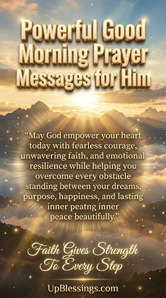Powerful Good Morning Prayer Messages for Him