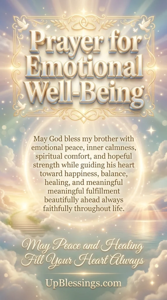 Prayer for Emotional Well-Being