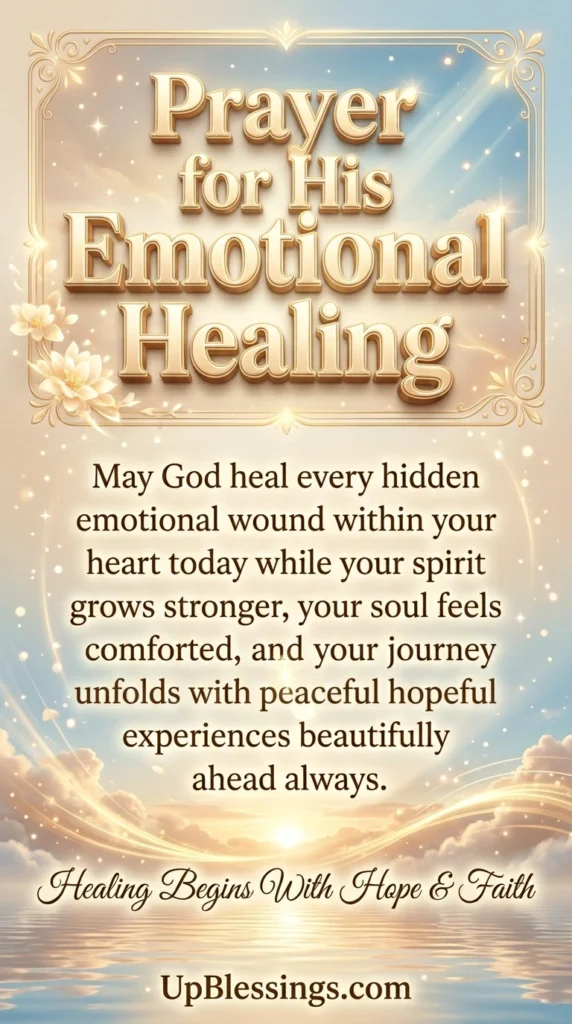 Prayer for His Emotional Healing