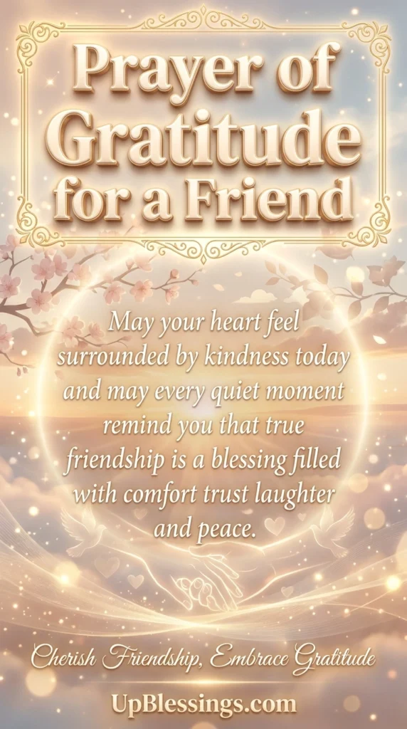 Prayer of Gratitude for a Friend