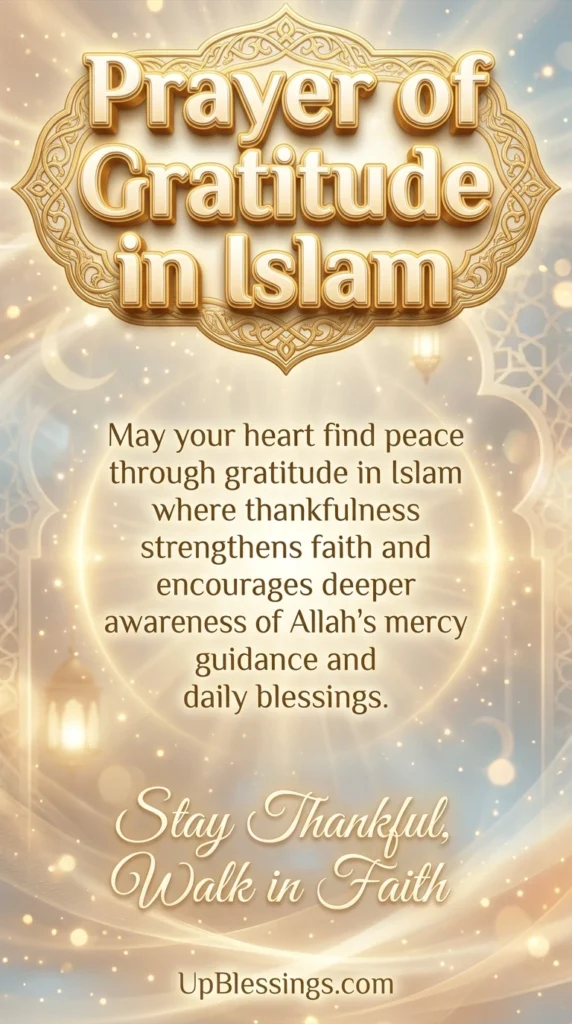 Prayer of Gratitude in Islam