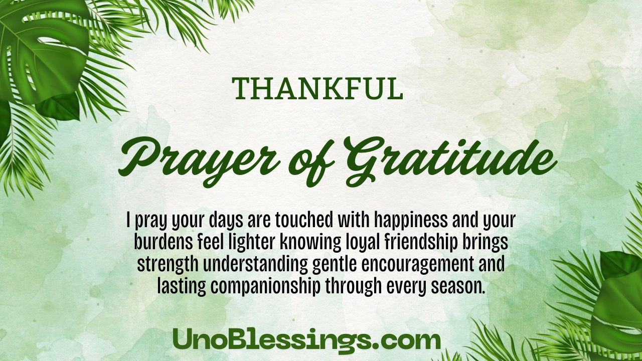 Prayer of Gratitude