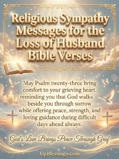 Religious Sympathy Messages for the Loss of Husband