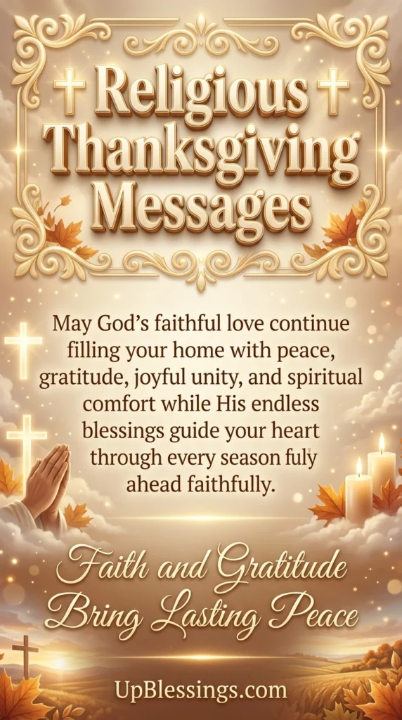 Religious Thanksgiving Messages