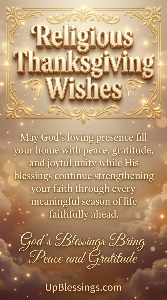 Religious Thanksgiving Wishes