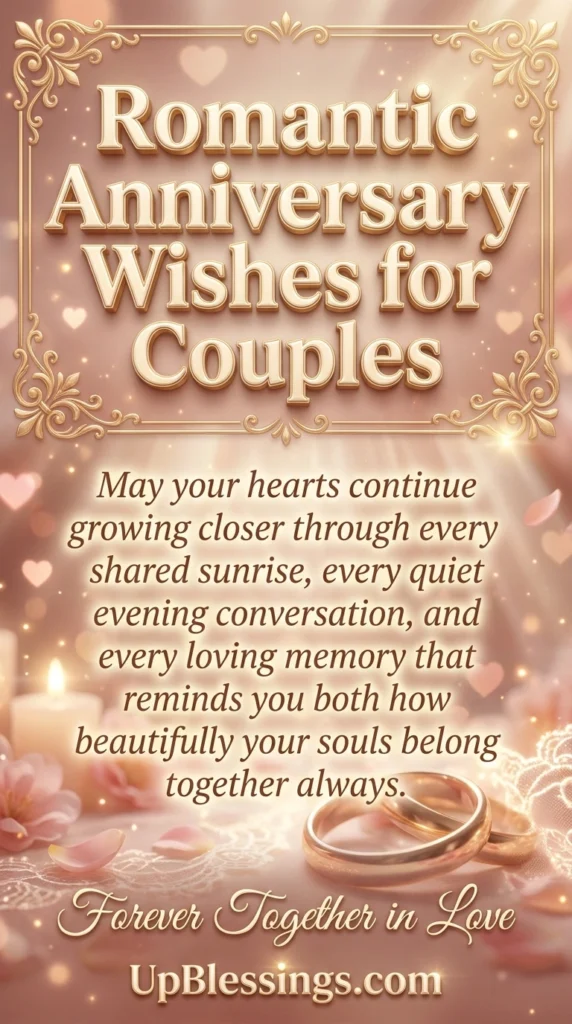 Romantic Anniversary Wishes for Couples