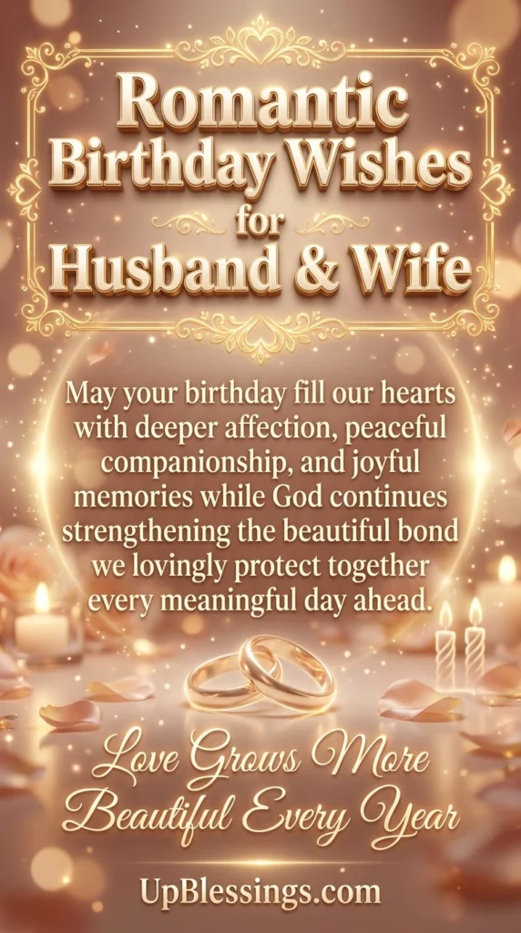 Romantic Birthday Wishes for Husband & Wife