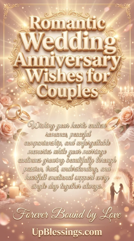 Romantic Wedding Anniversary Wishes for Couples