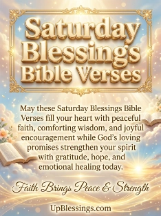 Saturday Blessings Bible Verses