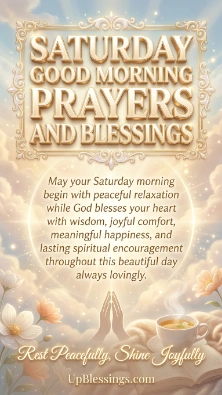 Saturday Good Morning Prayers and Blessings