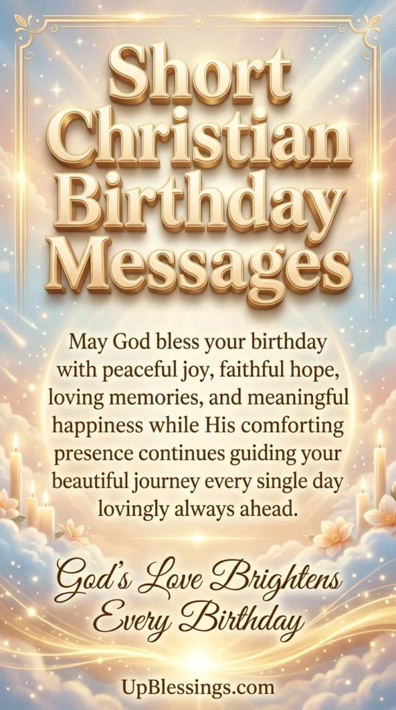 Short Christian Birthday Messages