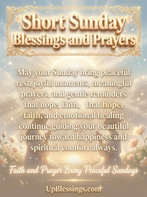 Short Sunday Blessings and Prayers
