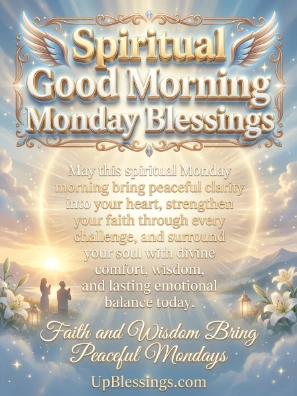 Spiritual Good Morning Monday Blessings