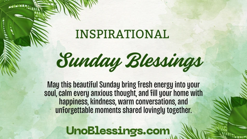 Sunday Blessings