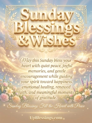 Sunday Blessings & Wishes