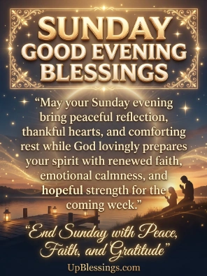 Sunday Good Evening Blessings