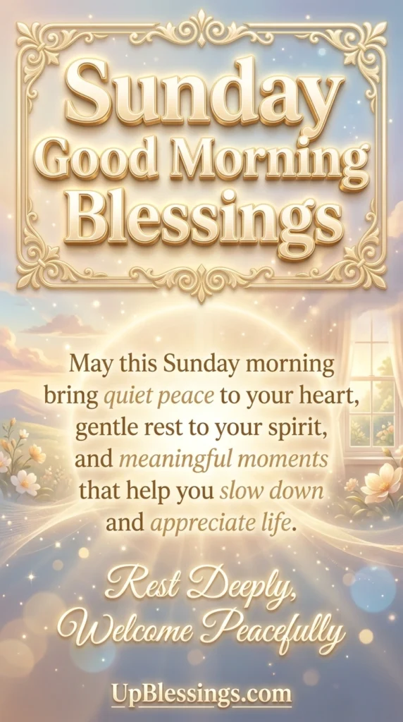 Sunday Good Morning Blessings