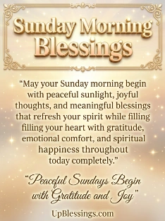 Sunday Morning Blessings