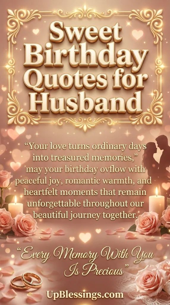 Sweet Birthday Quotes for Husband