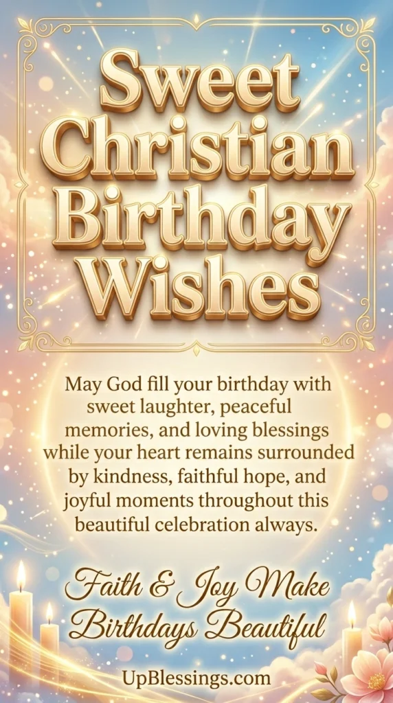 Sweet Christian Birthday Wishes