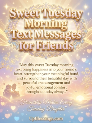 Sweet Tuesday Morning Text Messages for Friends