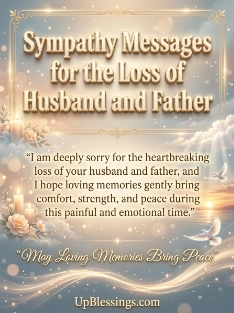Sympathy Messages for the Loss of Husband and Father