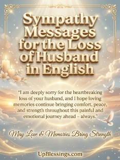 Sympathy Messages for the Loss of Husband in English