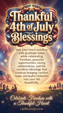 Thankful 4th of July Blessings