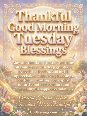Thankful Good Morning Tuesday Blessings