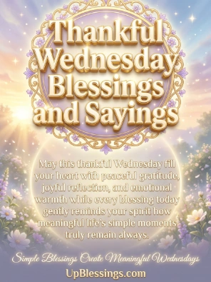 Thankful Wednesday Blessings and Sayings