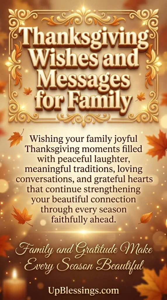 Thanksgiving Wishes and Messages for Family