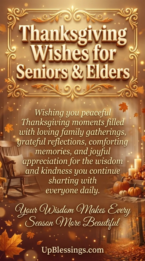 Thanksgiving Wishes for Seniors & Elders