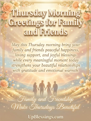 Thursday Morning Greetings for Family and Friends