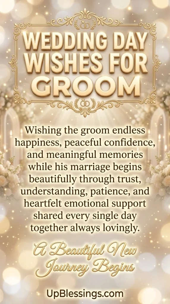 Wedding Day Wishes for Groom