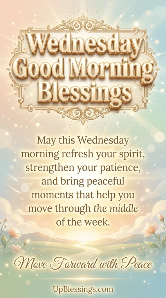 Wednesday Good Morning Blessings