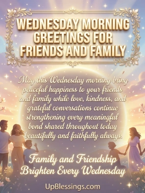 Wednesday Morning Greetings for Friends and Family