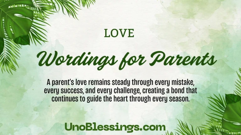 Wordings for Parents
