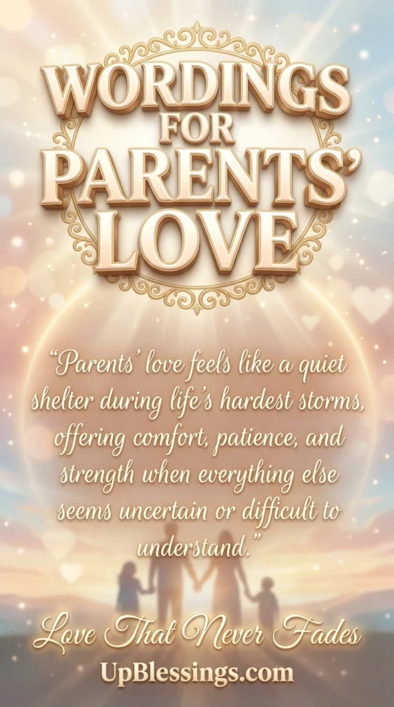 Wordings for Parents’ Love